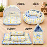 Fareto Premium Complete Baby Bedding Set Essentials Combo – Soft & Comfortable Bedding Kit For Newborns (0–6 Months)(F825)
