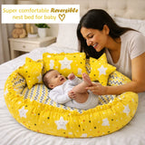 Fareto Complete Bedding Set essentials Combo For Baby (Cloud Yellow) (0-6 Months)(F103)
