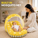 Fareto Complete Bedding Set essentials Combo For Baby (Cloud Yellow) (0-6 Months)(F103)