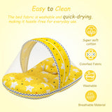 Fareto Complete Bedding Set essentials Combo For Baby (Cloud Yellow) (0-6 Months)