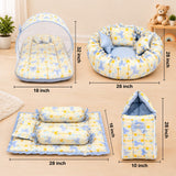Fareto Premium Complete Baby Bedding Set Essentials Combo – Soft & Comfortable Bedding Kit For Newborns (0–6 Months)(F825)