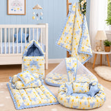 Fareto Premium Complete Baby Bedding Set Essentials Combo – Soft & Comfortable Bedding Kit For Newborns (0–6 Months)(F826)