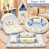 Fareto Premium Complete Baby Bedding Set Essentials Combo – Soft & Comfortable Bedding Kit For Newborns (0–6 Months)(F825)