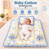 Fareto Premium Complete Baby Bedding Set Essentials Combo – Soft & Comfortable Bedding Kit For Newborns (0–6 Months)(F825)