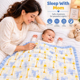 FARETO BABY BEDDING ESSENTIALS 1 NEST | 1 MATTRESS WITH NET | 1 CARRY BED | 1 BOLSTER SET | 1 CARRY BAG | 1 PORTABLE BED | 1 FEEDING PILLOW | 1 BLANKET (0-6M)(F824)