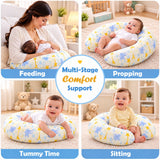 FARETO BABY BEDDING ESSENTIALS 1 NEST | 1 MATTRESS WITH NET | 1 CARRY BED | 1 BOLSTER SET | 1 CARRY BAG | 1 PORTABLE BED | 1 FEEDING PILLOW | 1 BLANKET (0-6M)(F824)
