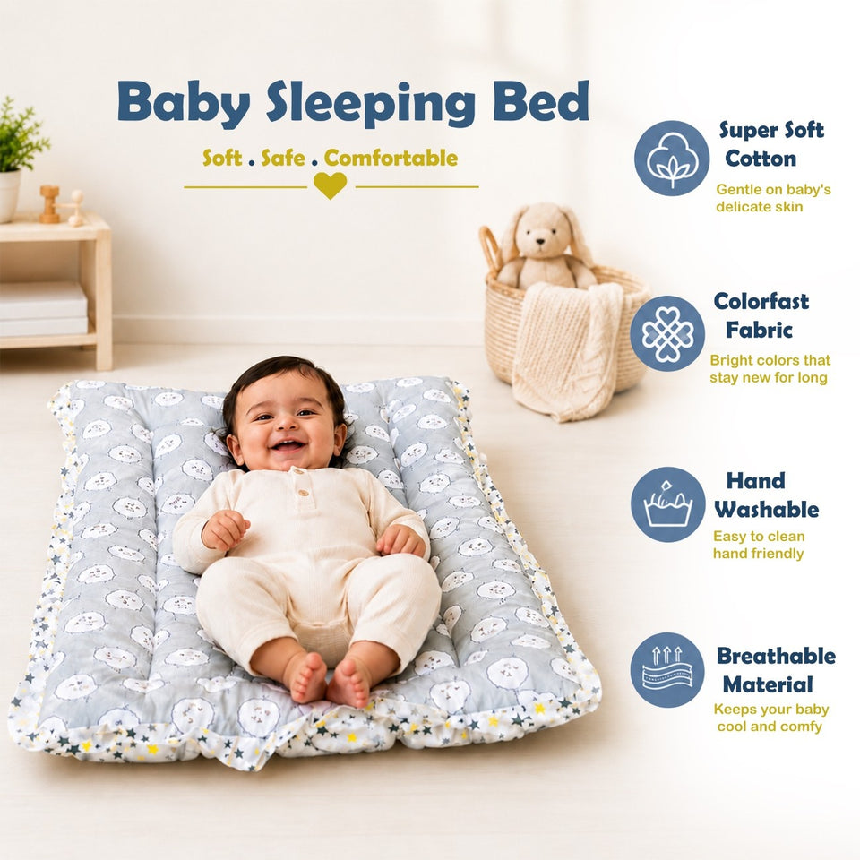 Fareto New Born Baby Hand Carry Bed | Godari | Massage Bed )(72cm*50cm)(0-1 Years)(F263)