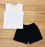 Infantbond Baby Boy's and Girl's Sleeveless T-Shirt and Short 100% Cotton Clothing Set