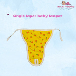 Fareto New Born Baby 10 Single Layer Cotton Nappies | Washable | Reusable (0-2 Months)