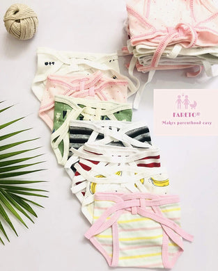 Fareto Born Baby 12 Single Layer | Super Soft | Cotton Nappies | Washable | Reusable (0-3 Months)