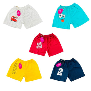 Fareto Baby's & Kid's Cotton Shorts(Pack of 5)