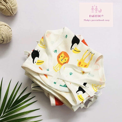 Fareto New Born Baby 12 Single Layer | Super Soft | Cotton Nappies | Washable | Reusable (0-6 Months)