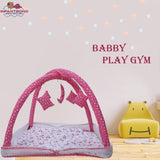 Fareto New Born Baby Bedding Play Gym Mattress with Net (0-6 Months) (Blue Moon)