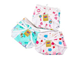 Fareto Born Baby Double Layer 12 Cotton Nappies/Tying Langots/Cloths Nappies(Assorted)(Double Layer Cotton) (0-3 Months)