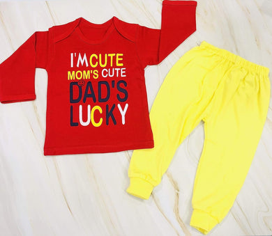 Fareto Baby's Cotton Blend, Cotton T-Shirt and Pants Set.