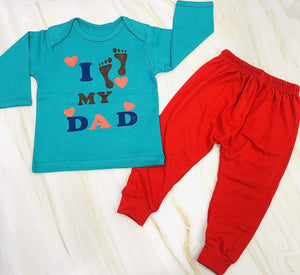 Fareto Baby's Cotton Blend, Cotton T-Shirt and Pants Set.