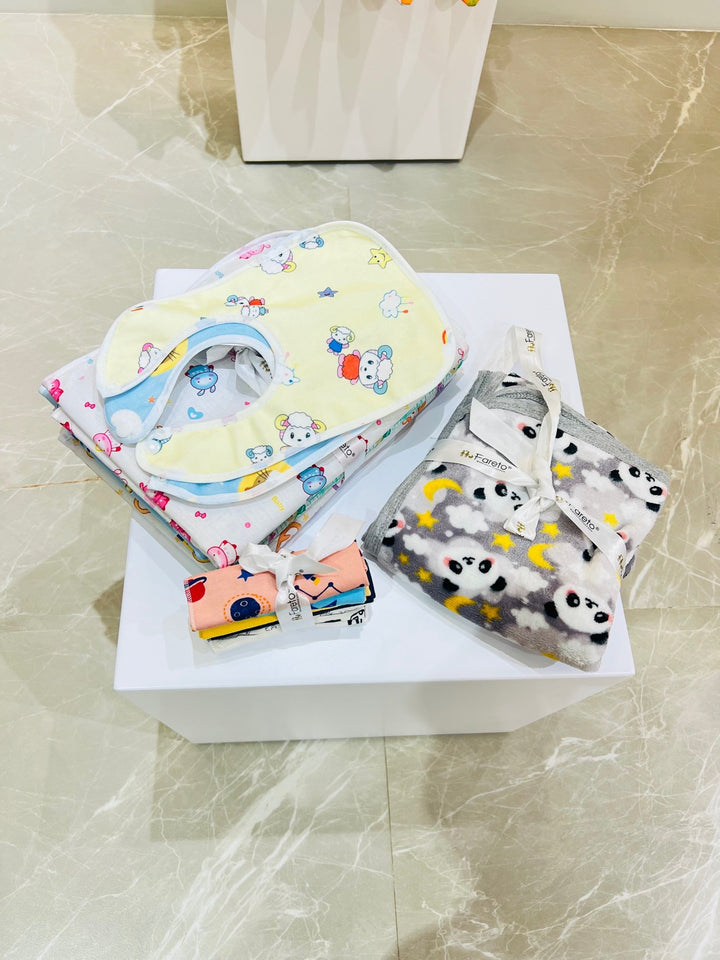 Fareto New Born Baby Premium Quality Gift Set Combo (Pack Of 43)