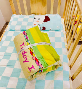 Fareto Baby Milestone Reversible Super Soft Blanket(138*112 CM)(Gress Green)