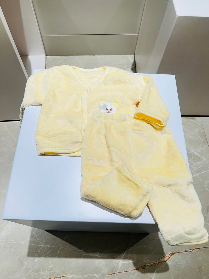 Fareto Winter Wear Clothing Set Shirts and Pyjama (Pack of 3)(0-3 Months)
