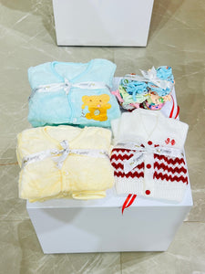 Fareto Premium Quality Baby Winter Essentials Pack of 72 New Combo (0-6 Months)