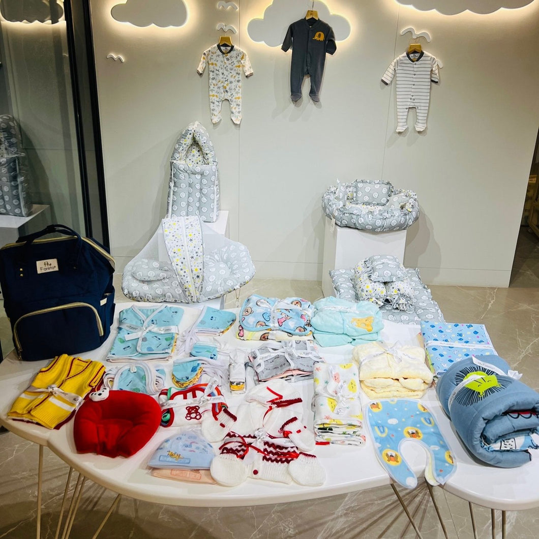Fareto New Born Baby Hospital Essentials winter pack of 100