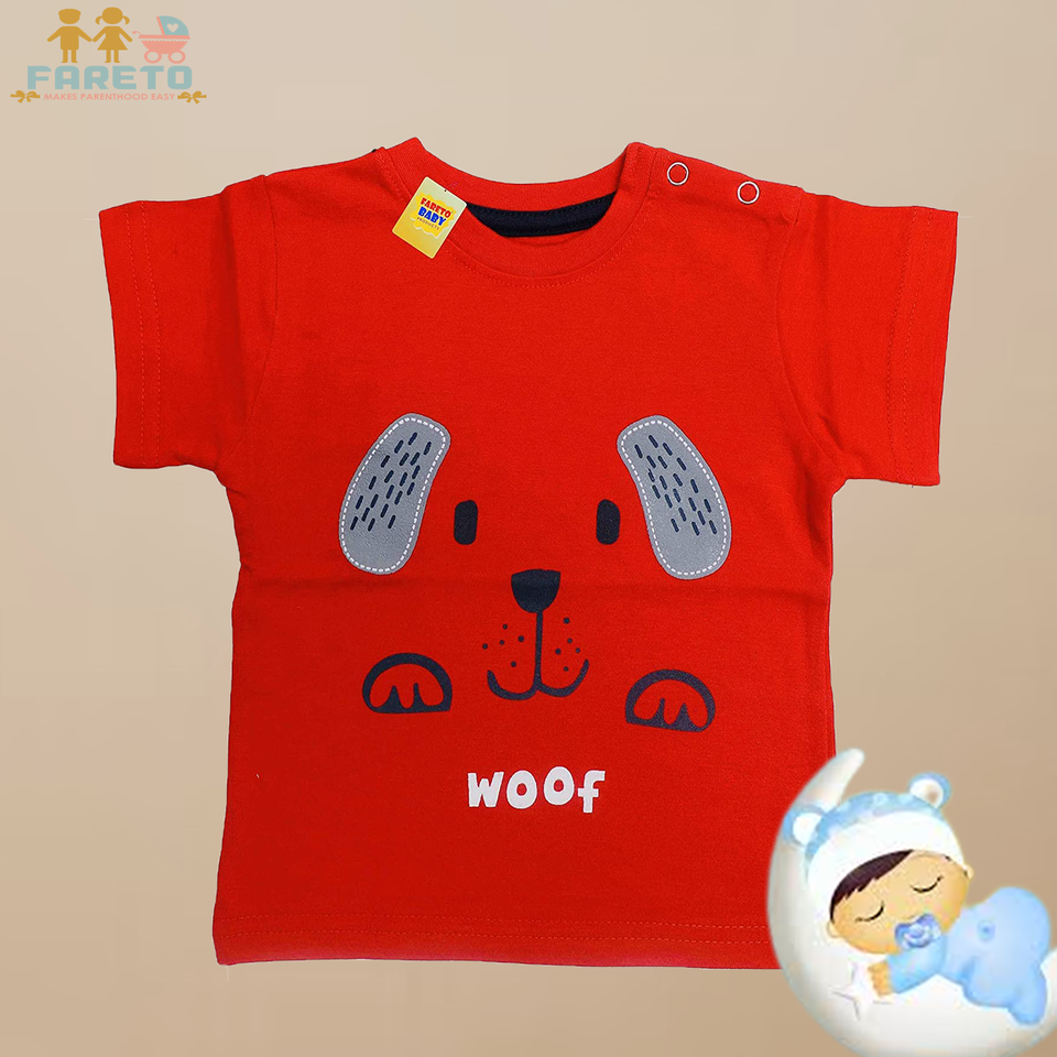 Fareto Baby Daily wear T-Shirt (Pack of 4)