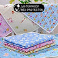 Fareto Nappy Changing Mat/Sleeping mats/Water Proof Bed Protector with Foam Cushioned for New Born Baby 4 Sheets (0-3 Months)