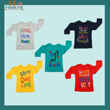 Fareto Baby Boy's & Baby Girl's T-Shirts | T-Shirt | Tees(Pack of 5)