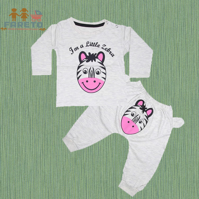 Fareto Baby's Cotton Blend, Cotton T-Shirt and Pants Set.