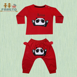 Fareto Baby's Cotton Blend, Cotton T-Shirt and Pants Set.