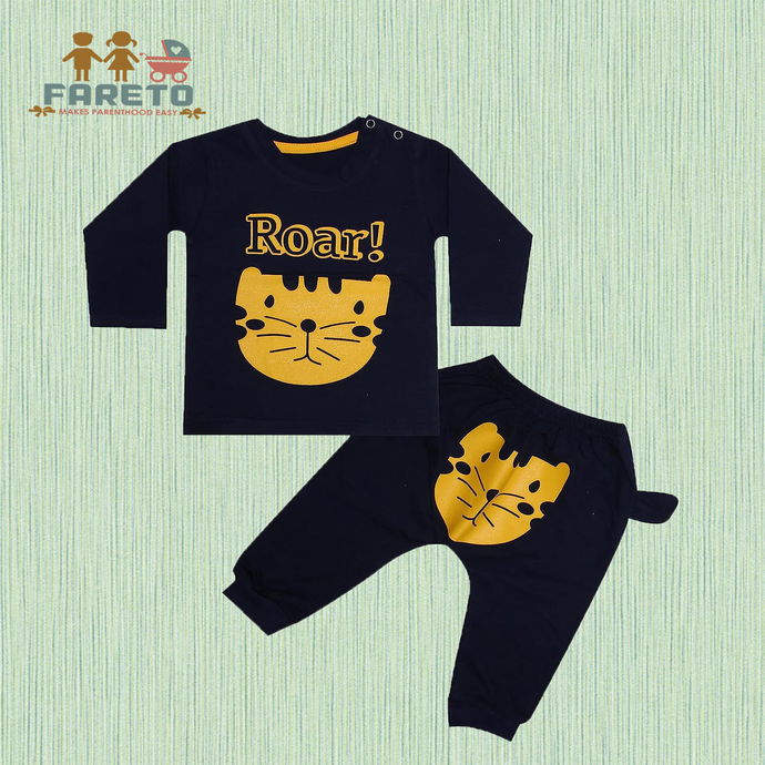 Fareto Baby's Cotton Blend, Cotton T-Shirt and Pants Set.